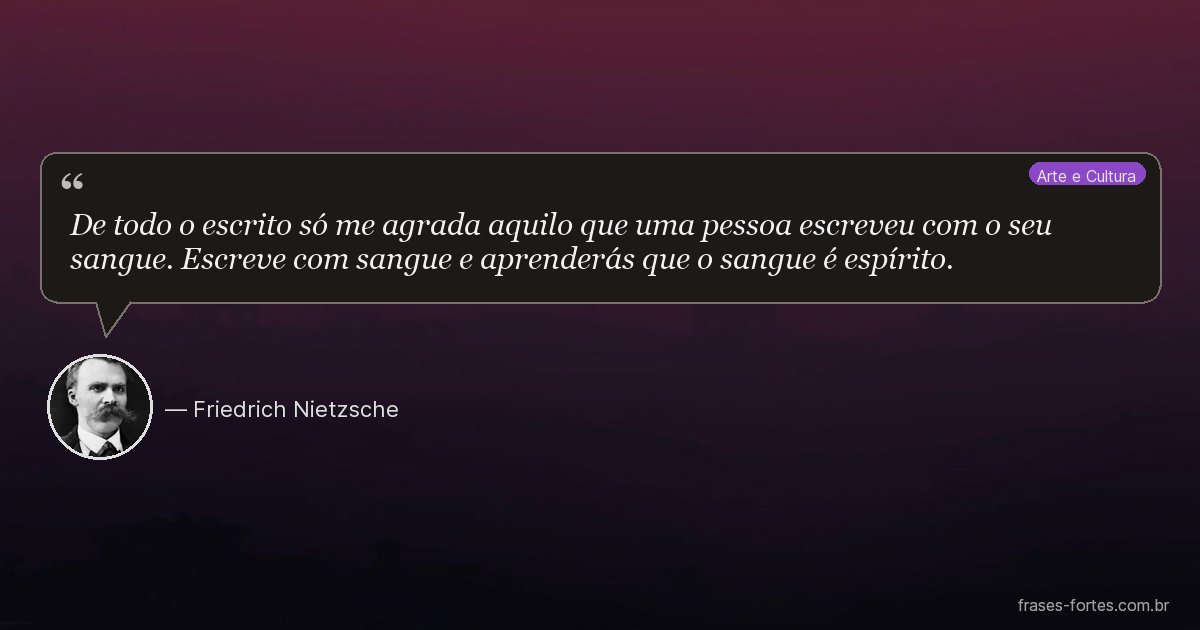 Frase de Friedrich Nietzsche