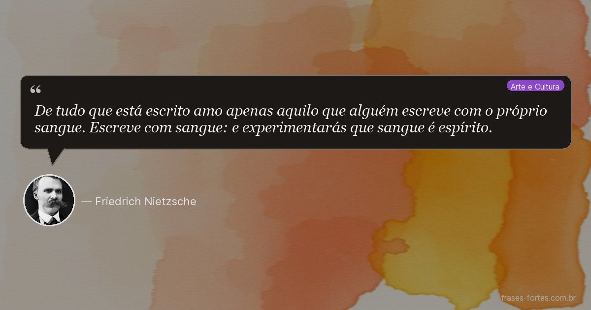 Frase de Friedrich Nietzsche