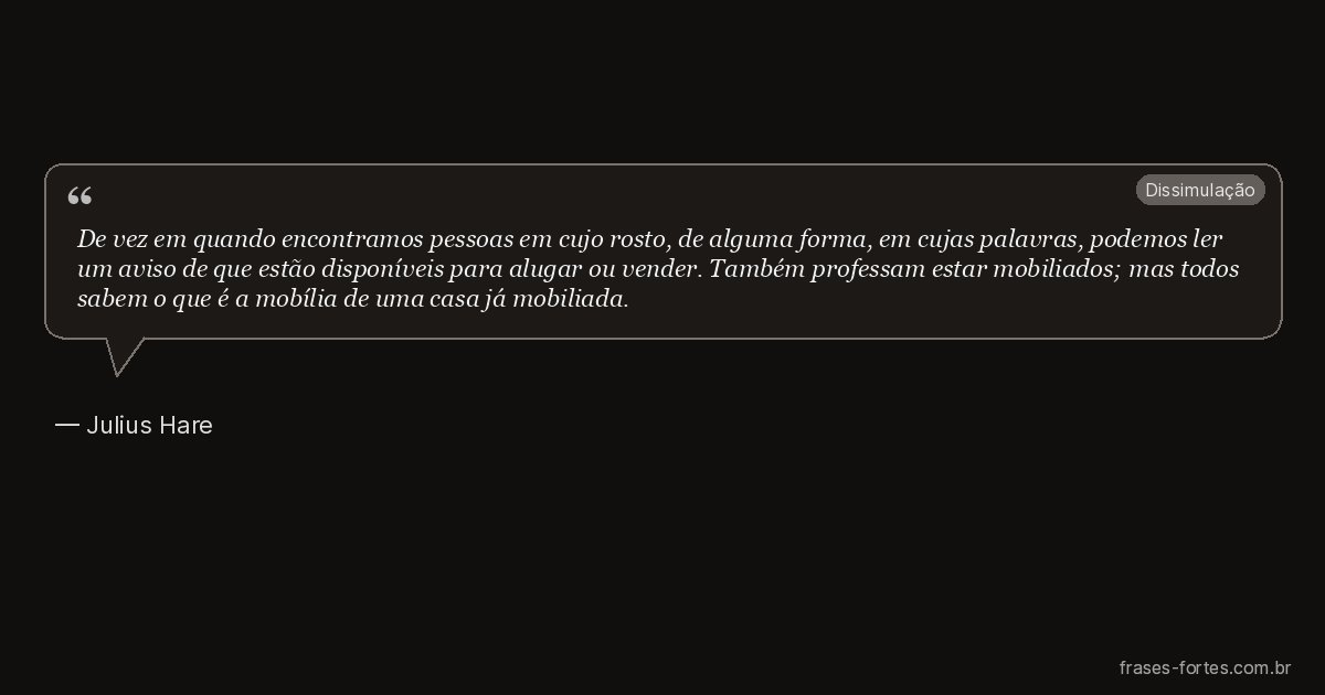 Frase de Julius Hare