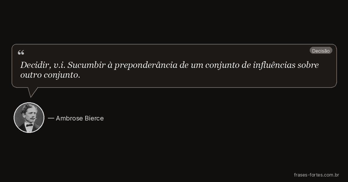 Frase de Ambrose Bierce