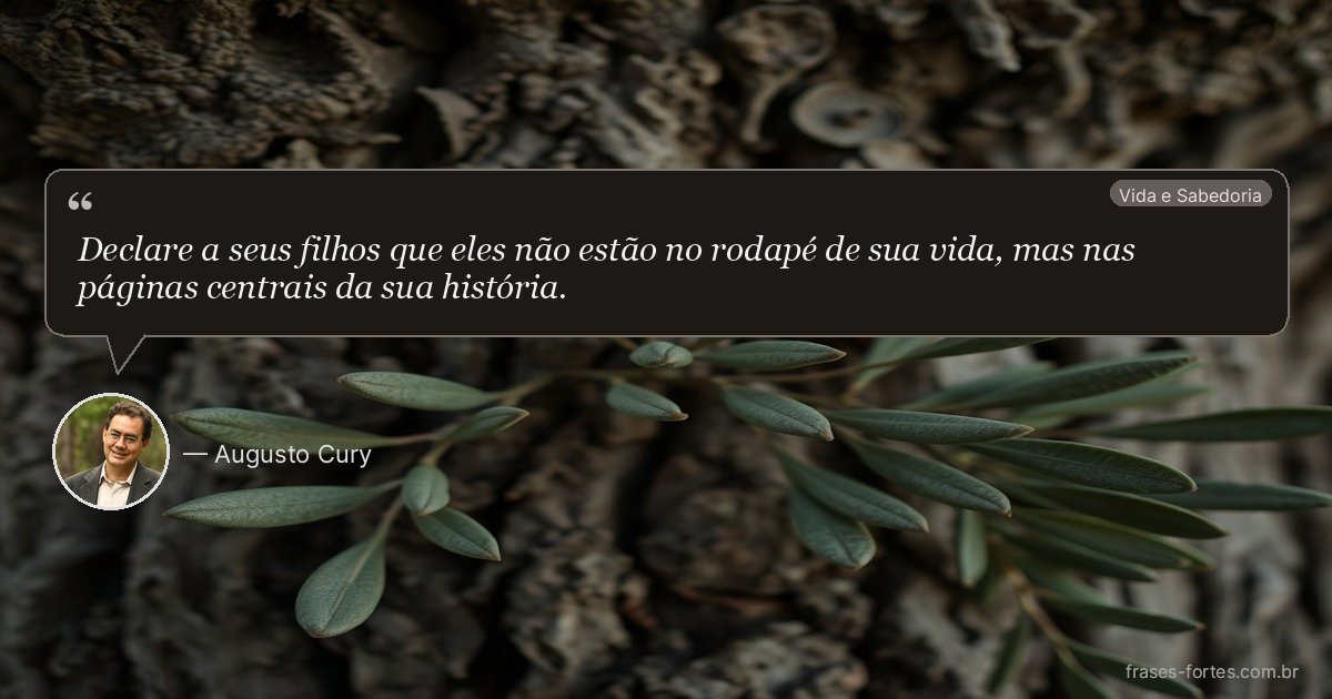 Frase de Augusto Cury