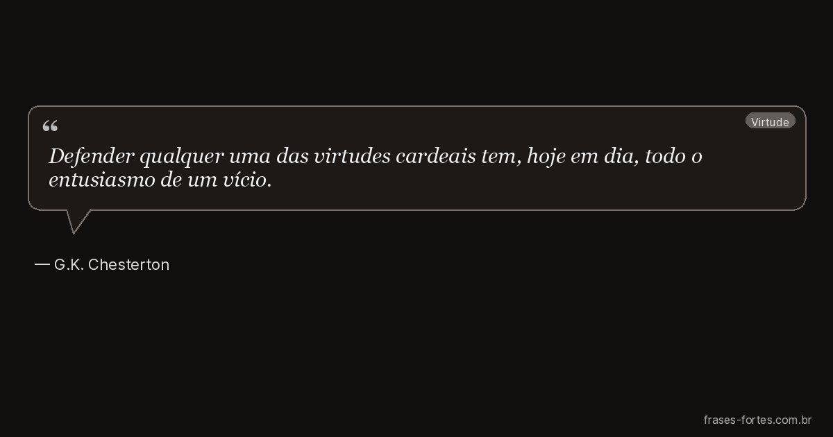 Frase de G.K. Chesterton