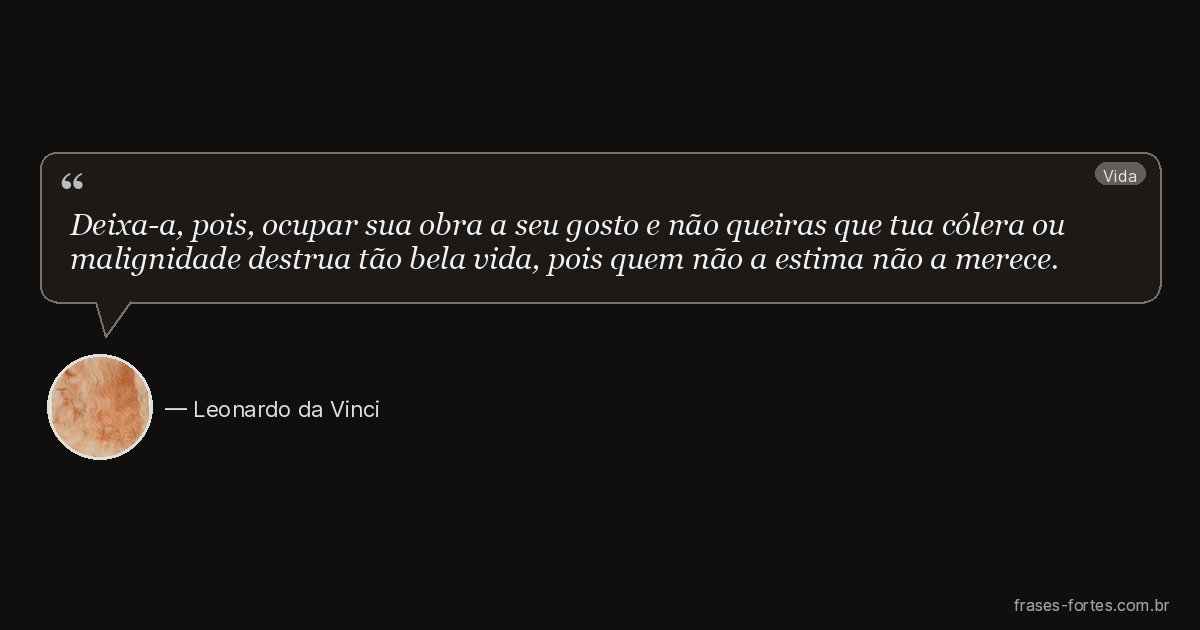 Frase de Leonardo da Vinci