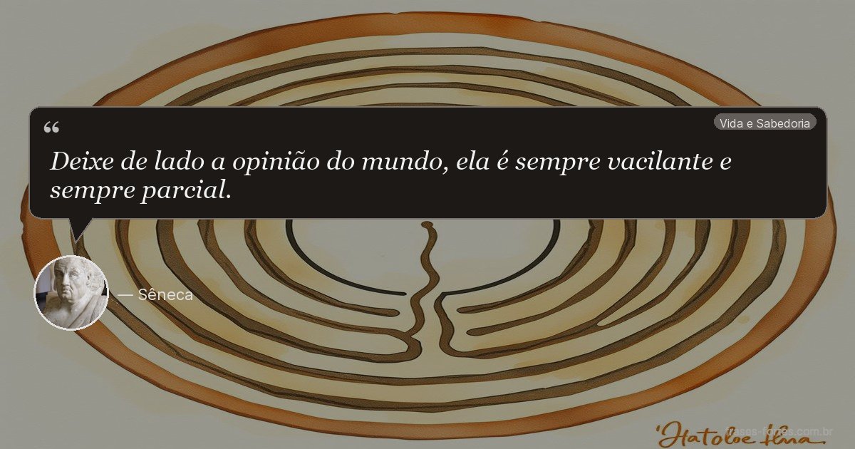 Frase de Sêneca