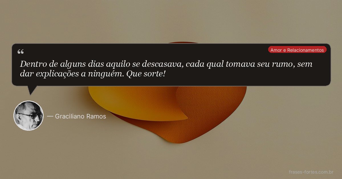 Frase de Graciliano Ramos