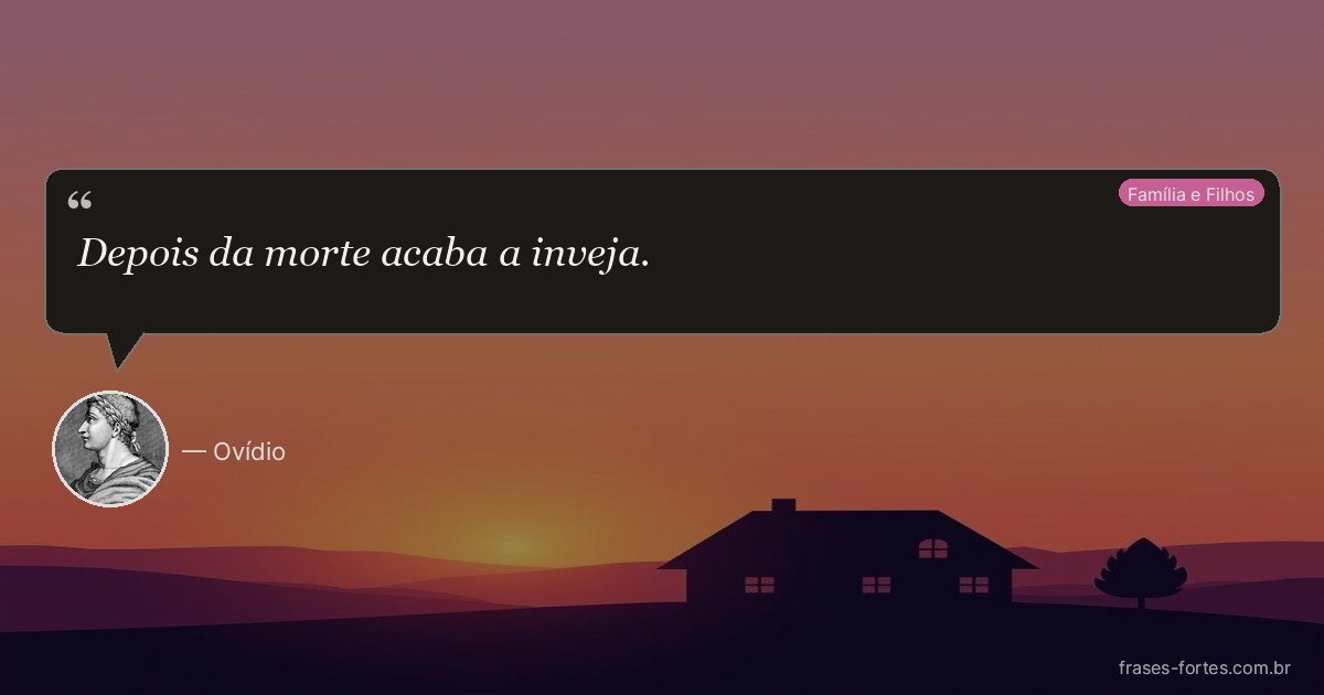 Frase de Ovídio