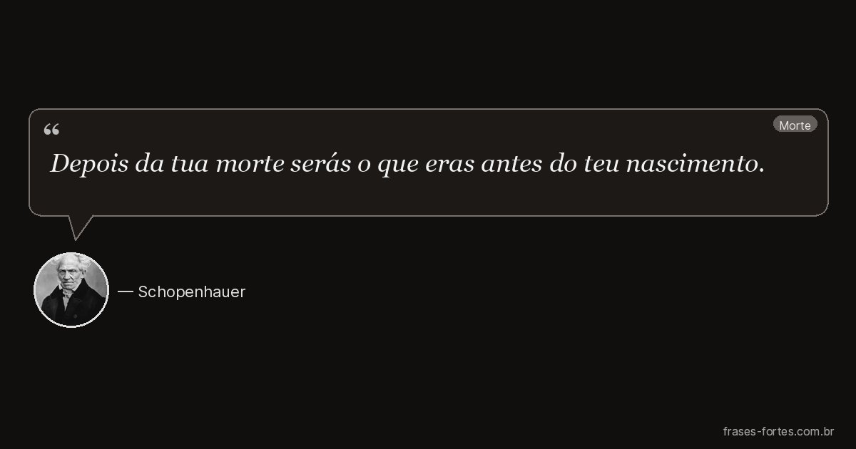 Frase de Schopenhauer