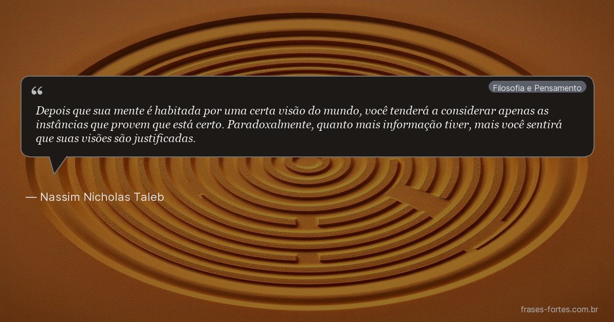 Frase de Nassim Nicholas Taleb