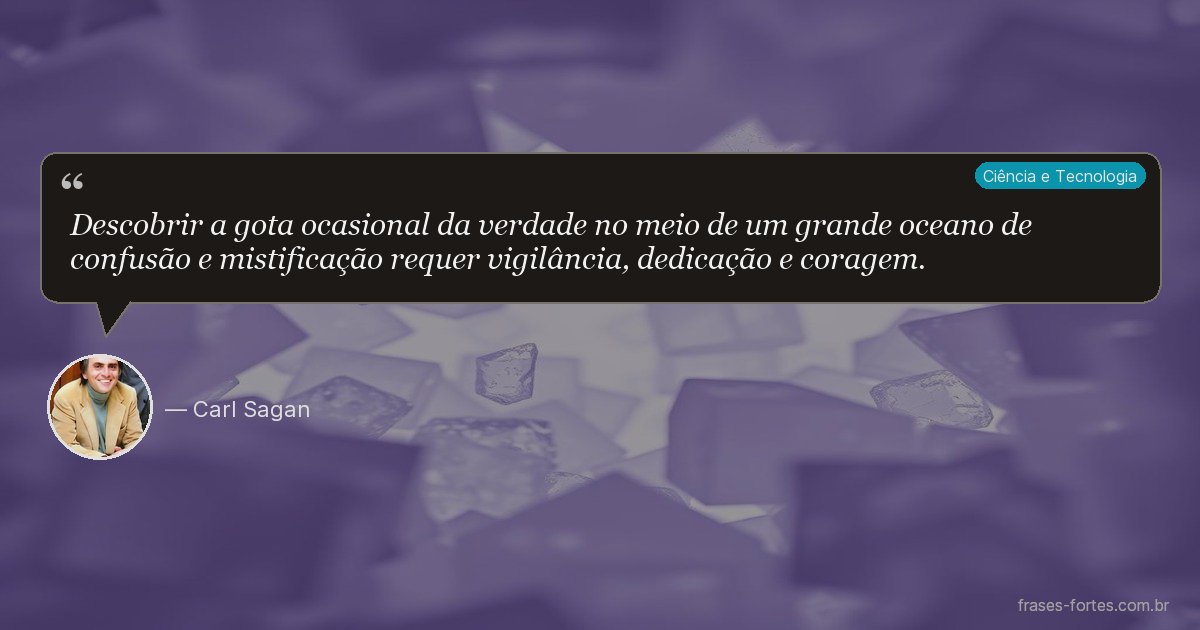Frase de Carl Sagan