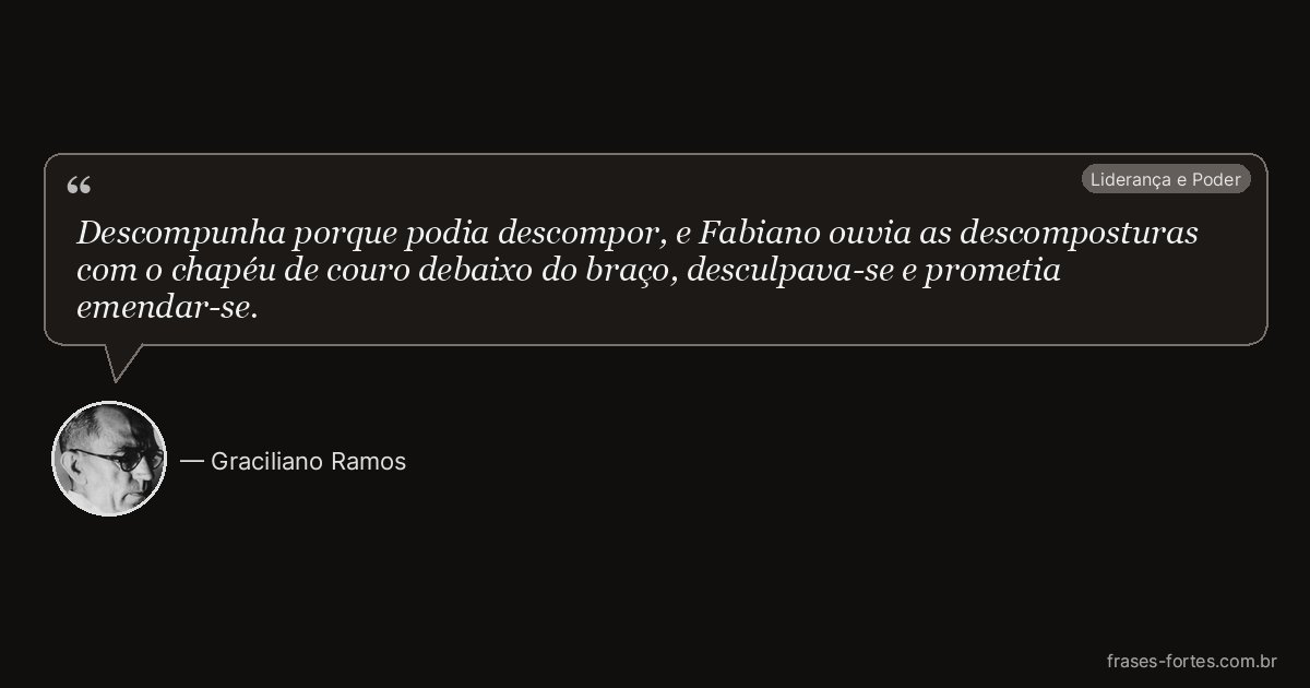 Frase de Graciliano Ramos
