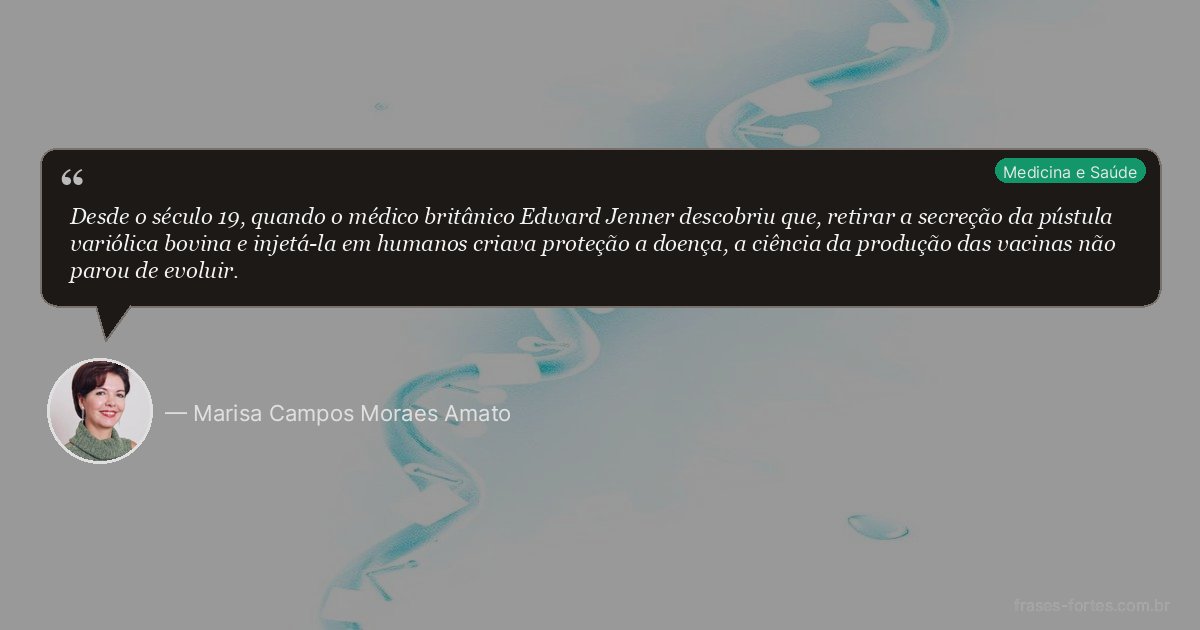 Frase de Marisa Campos Moraes Amato