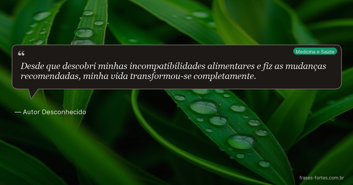 Frase de Autor Desconhecido