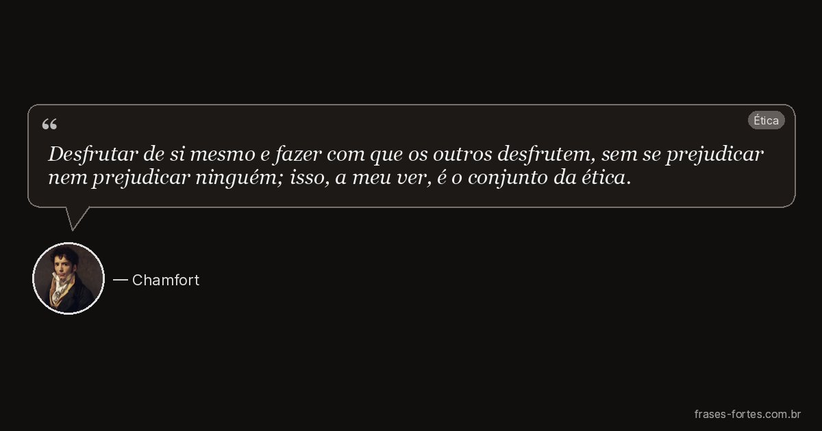 Frase de Chamfort