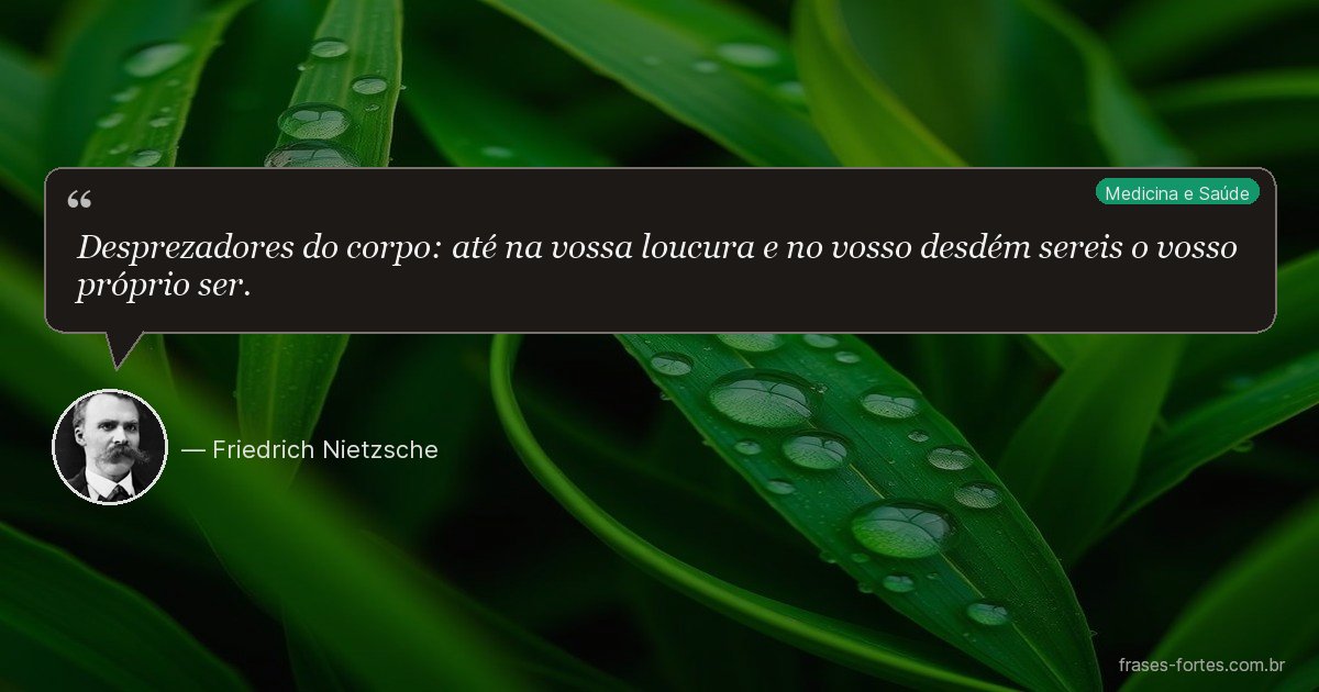Frase de Friedrich Nietzsche