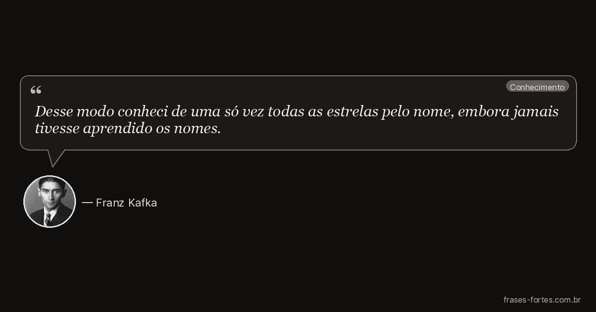 Frase de Franz Kafka