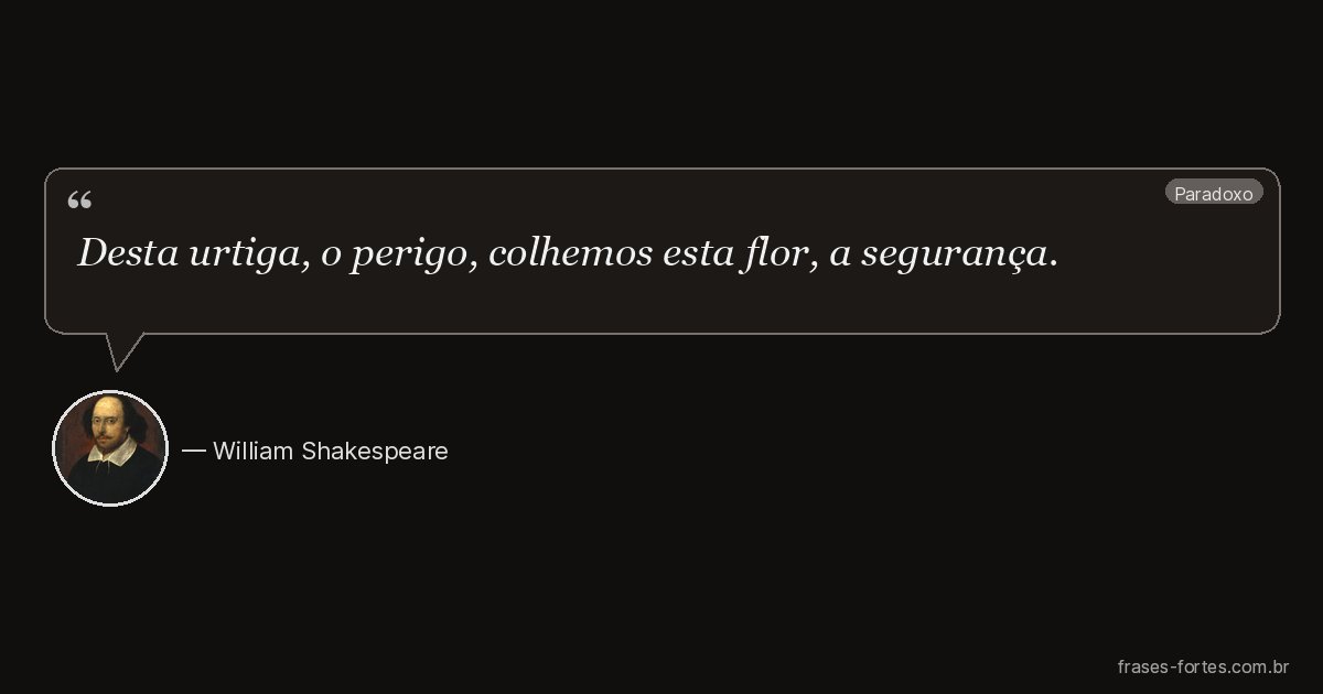 Frase de William Shakespeare