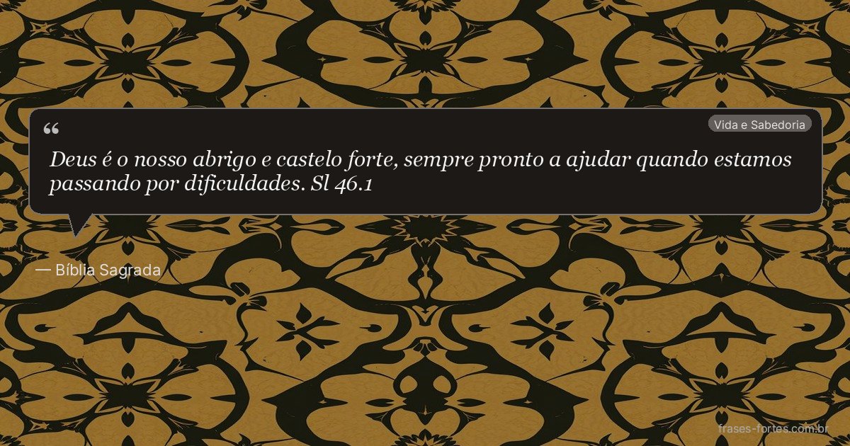 Frase de Bíblia Sagrada