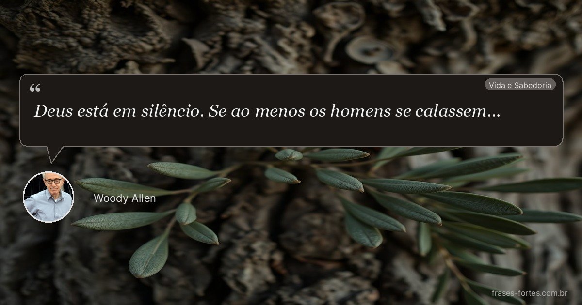 Frase de Woody Allen