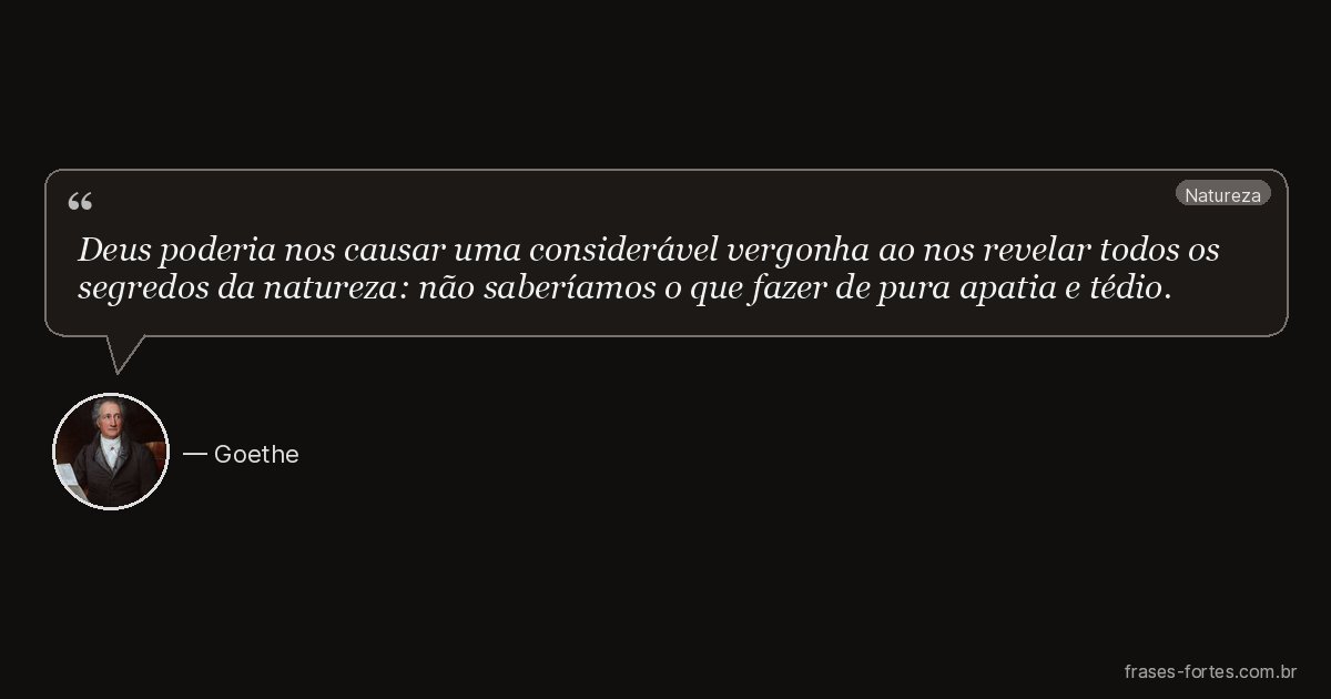 Frase de Goethe