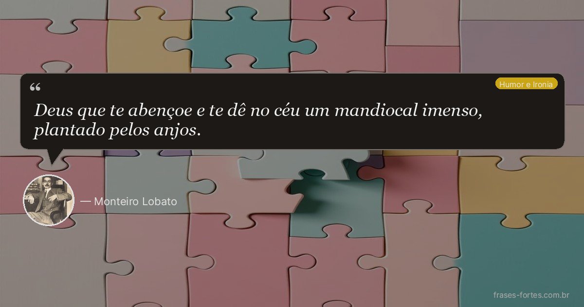 Frase de Monteiro Lobato