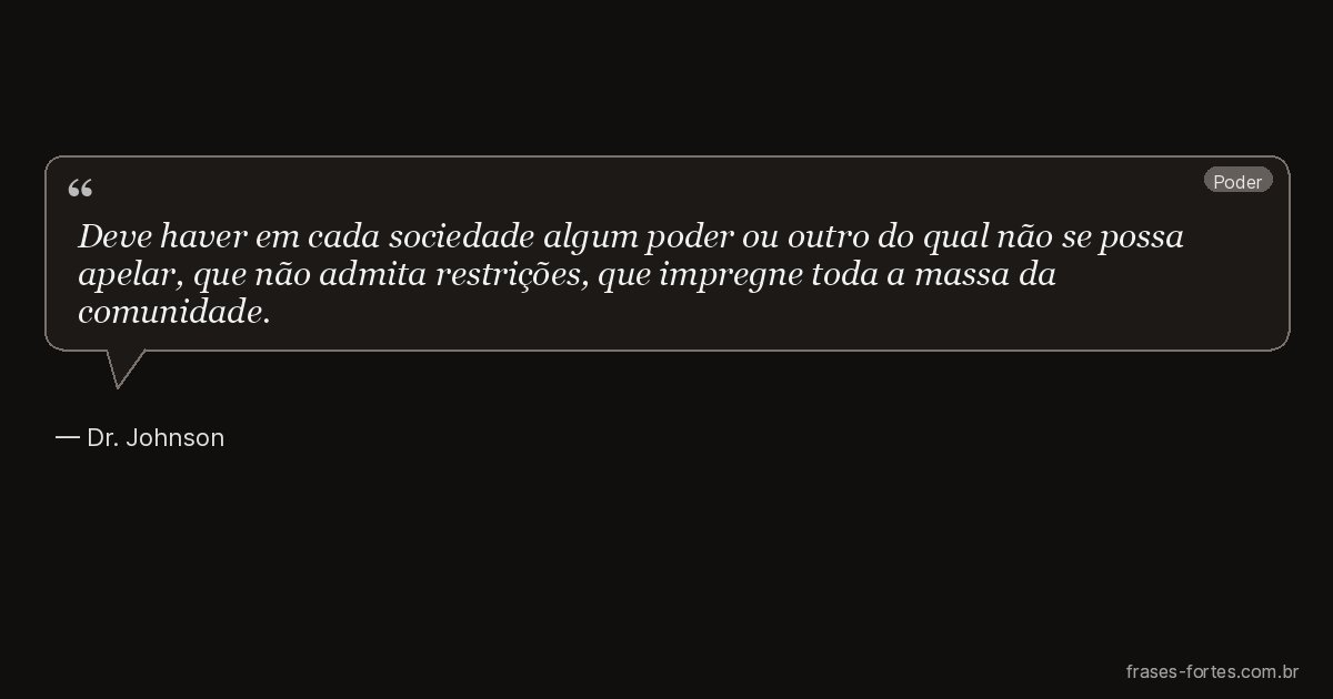 Frase de Dr. Johnson