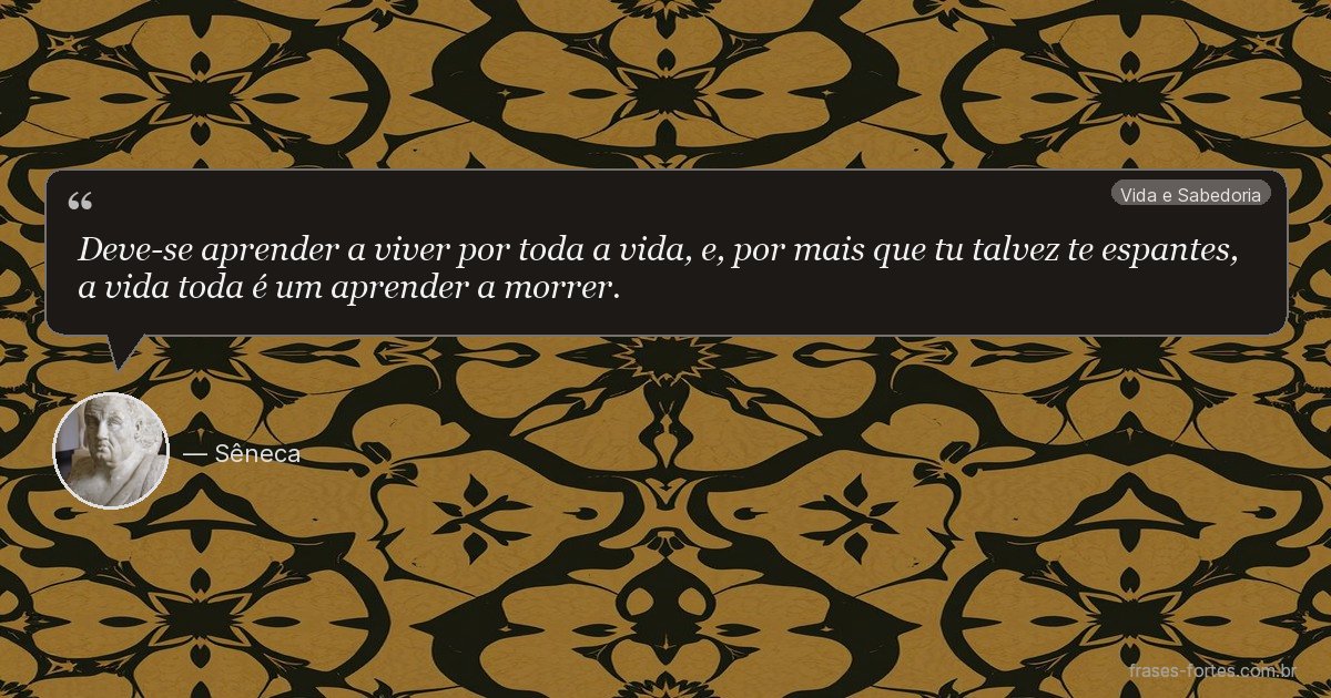 Frase de Sêneca