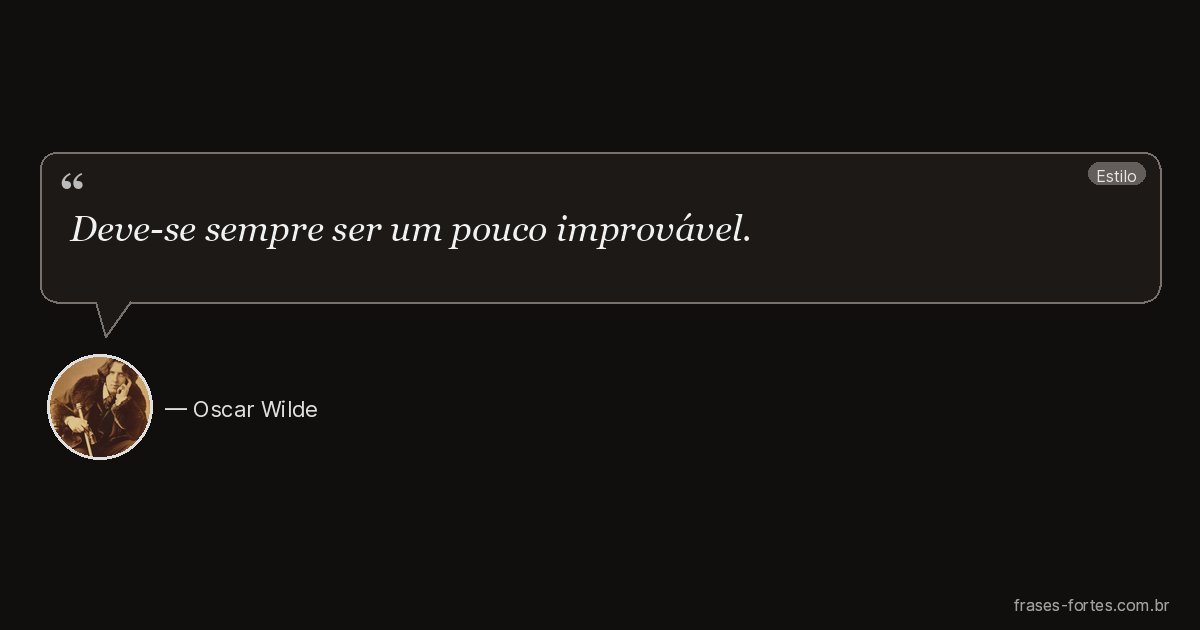 Frase de Oscar Wilde