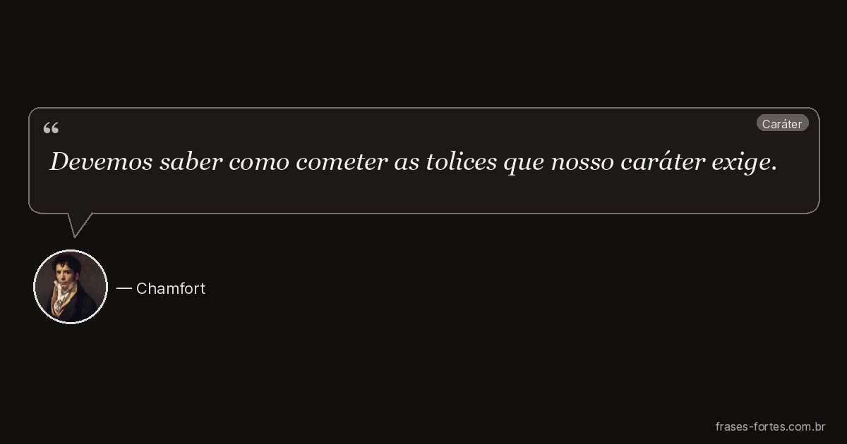 Frase de Chamfort