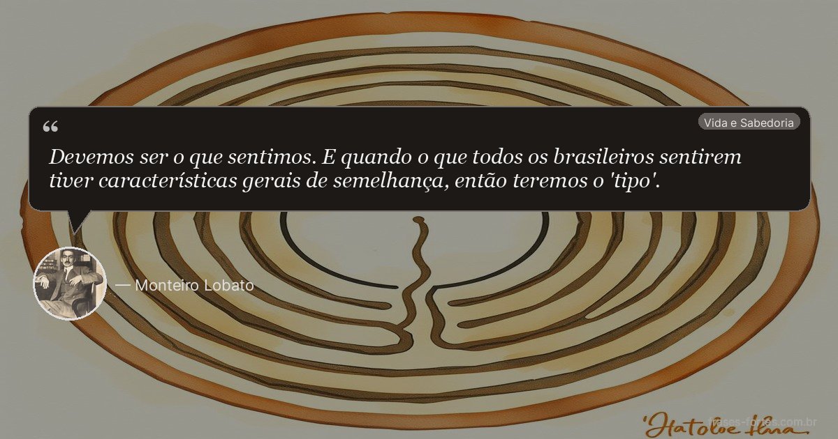 Frase de Monteiro Lobato