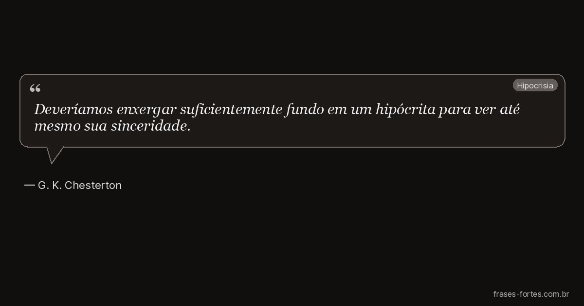 Frase de G. K. Chesterton