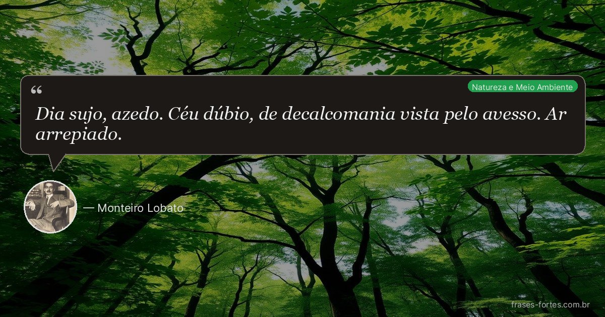 Frase de Monteiro Lobato
