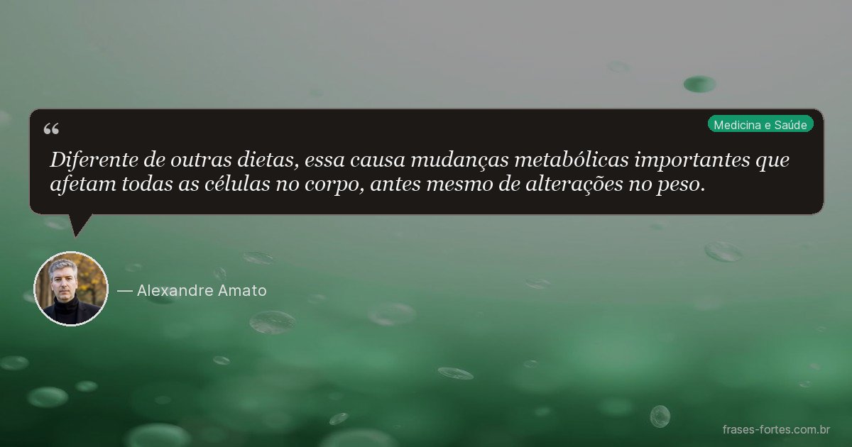 Frase de Alexandre Amato