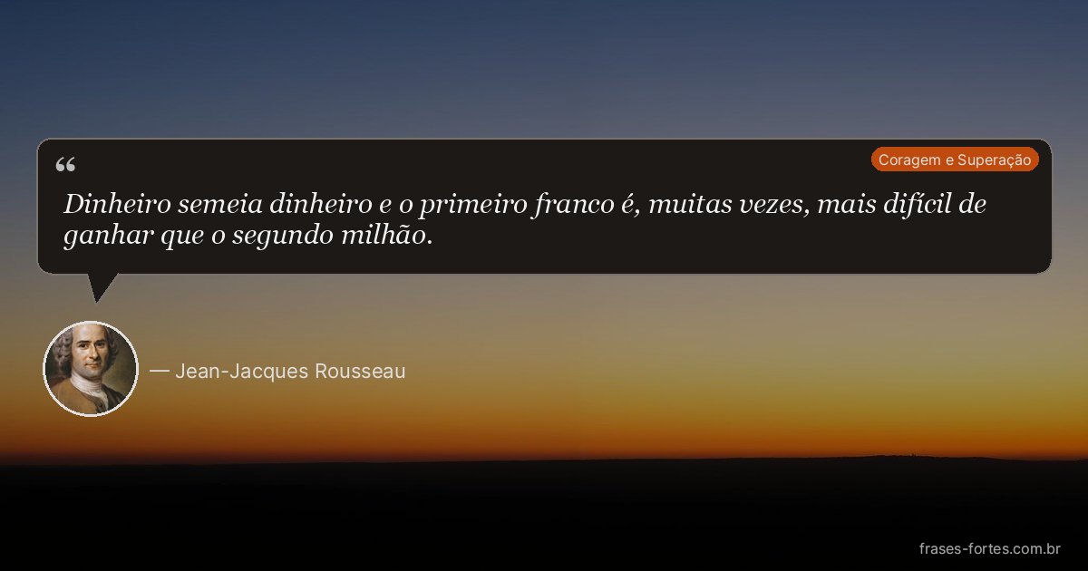 Frase de Jean-Jacques Rousseau