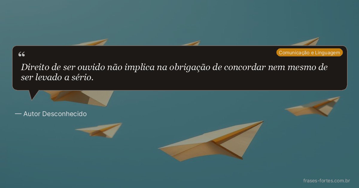 Frase de Autor Desconhecido