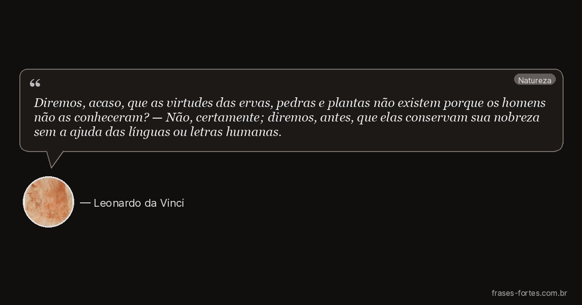 Frase de Leonardo da Vinci