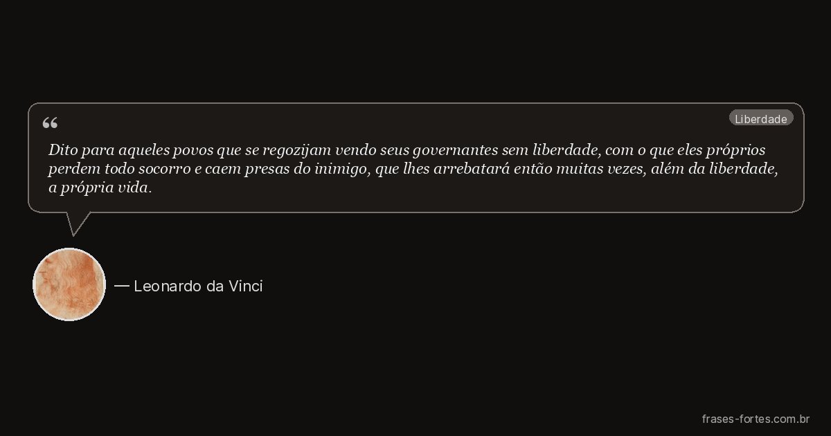 Frase de Leonardo da Vinci