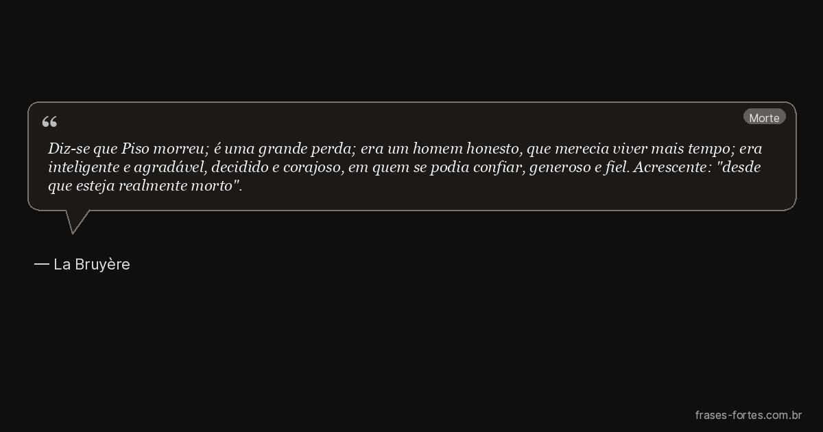 Frase de La Bruyère