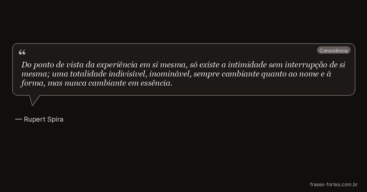Frase de Rupert Spira