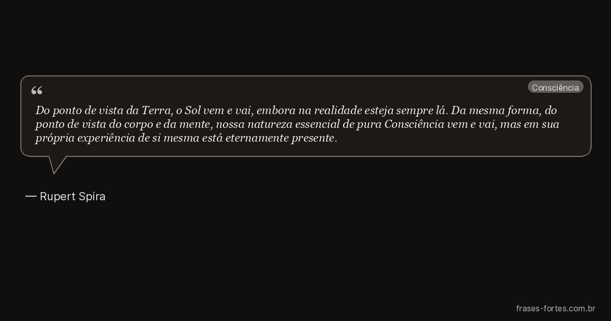 Frase de Rupert Spira