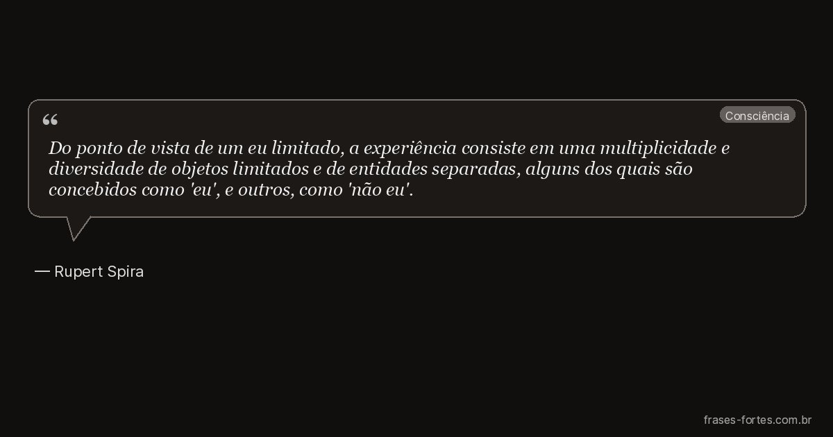 Frase de Rupert Spira
