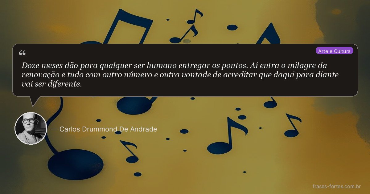 Frase de Carlos Drummond De Andrade