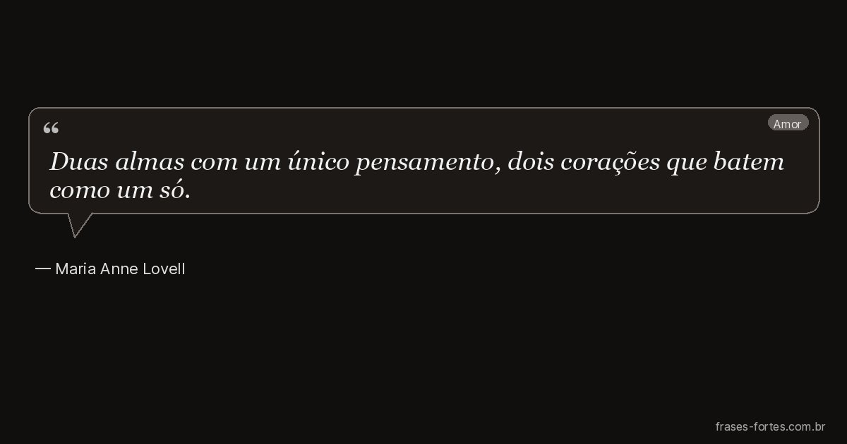 Frase de Maria Anne Lovell