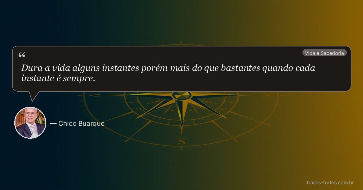 Frase de Chico Buarque