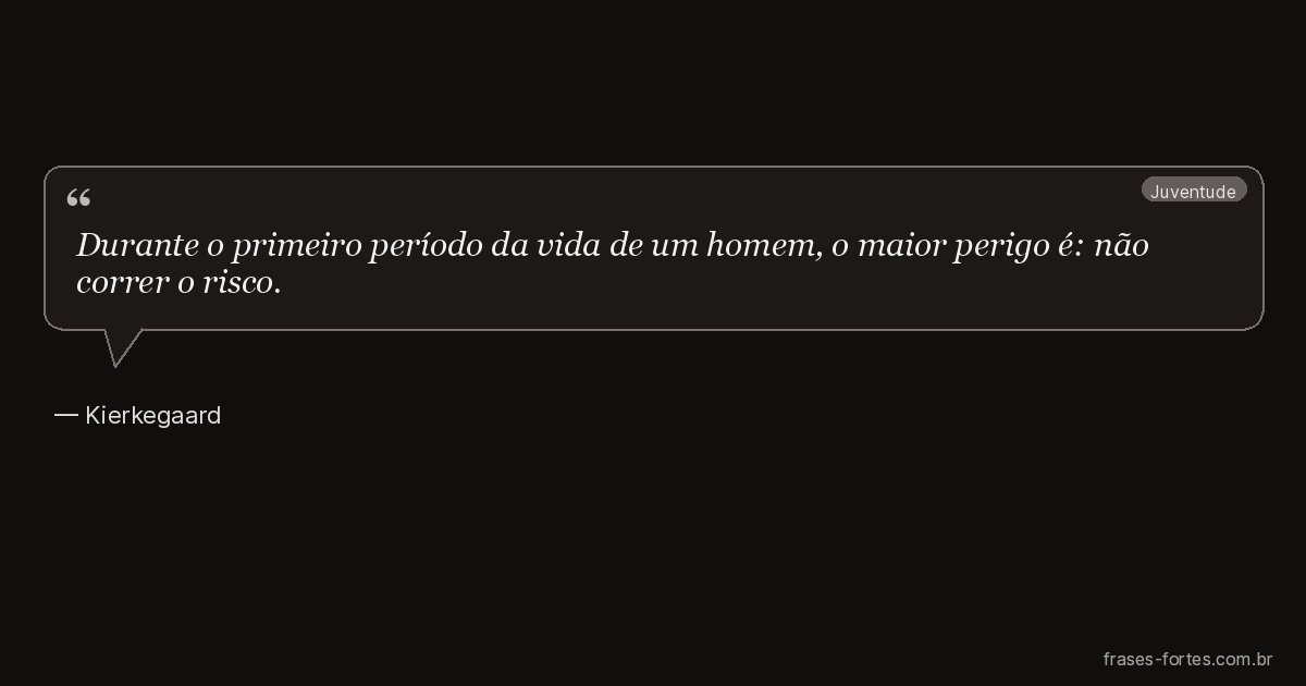 Frase de Kierkegaard
