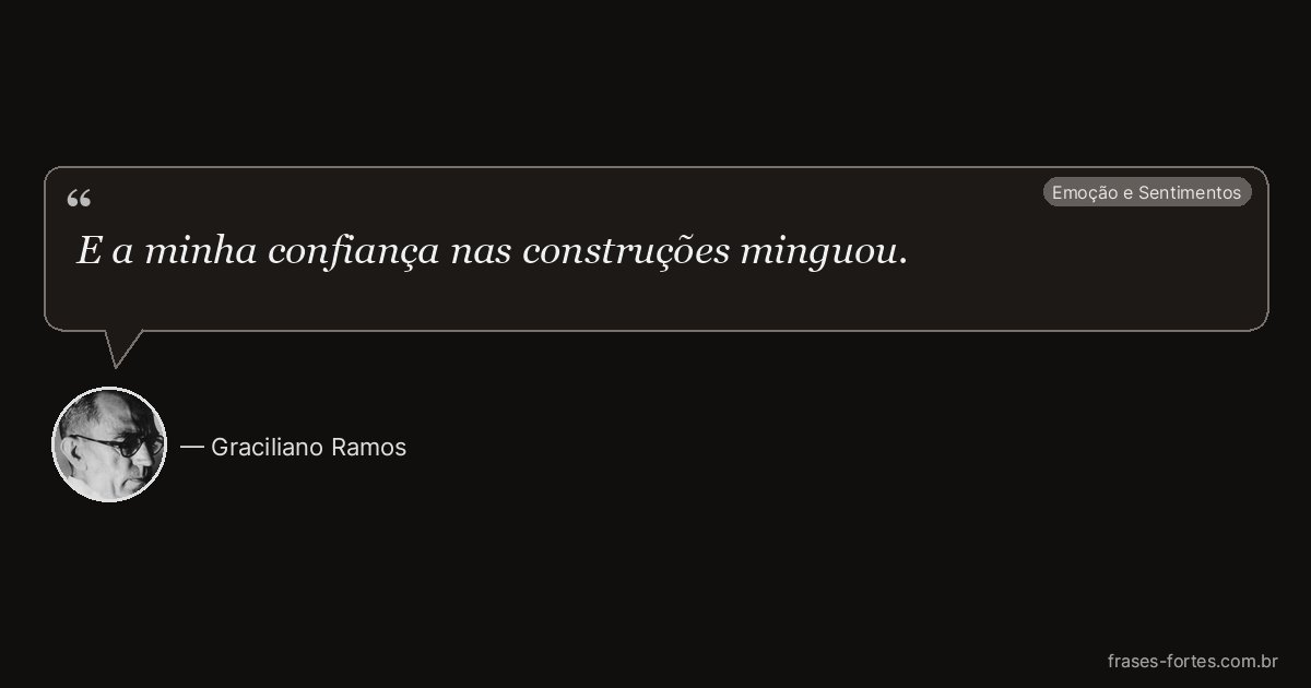 Frase de Graciliano Ramos