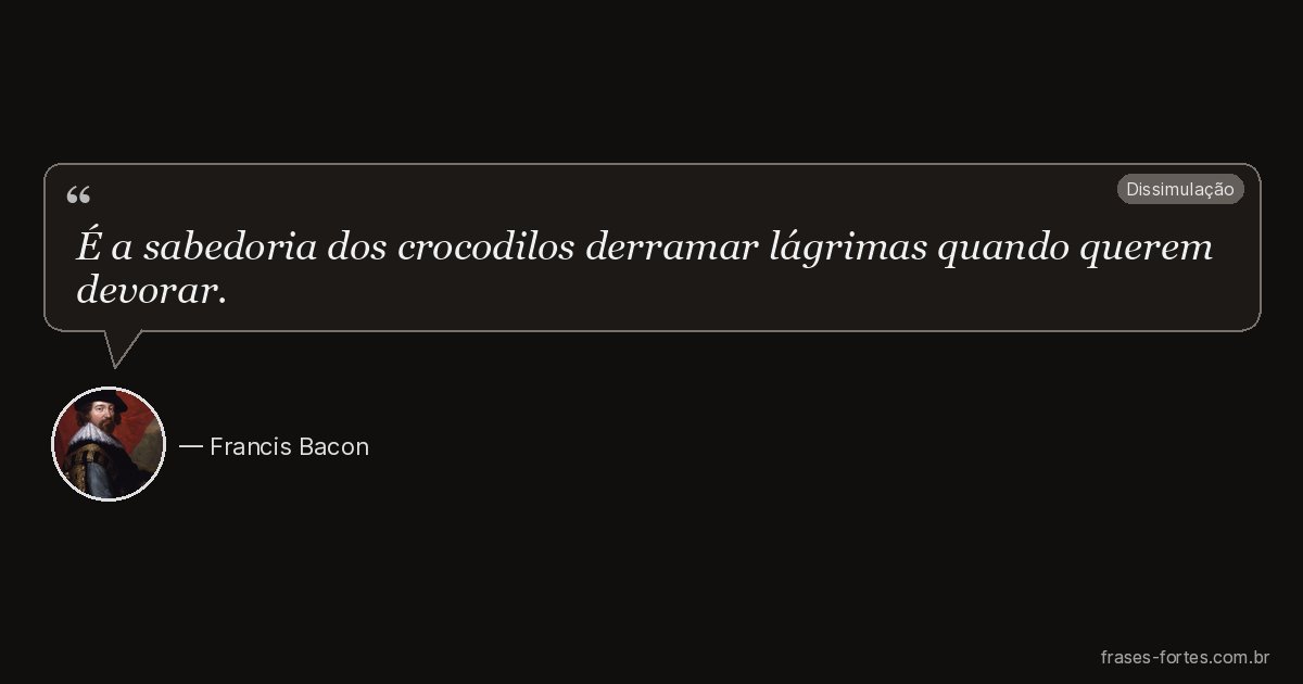 Frase de Francis Bacon
