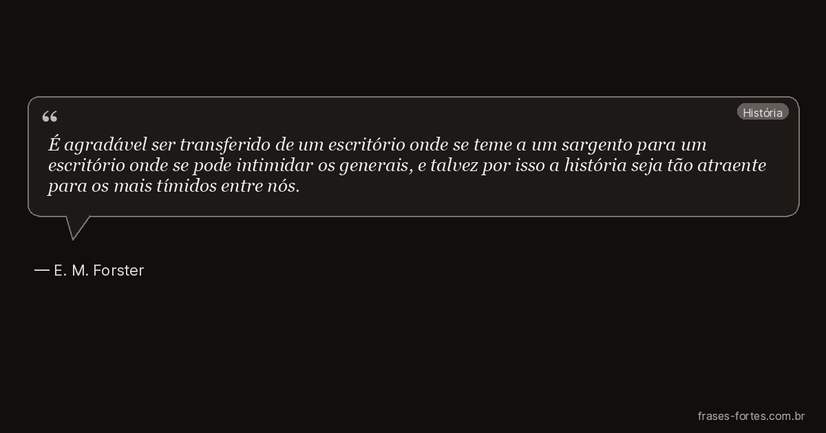 Frase de E. M. Forster