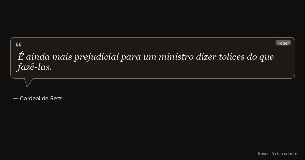 Frase de Cardeal de Retz