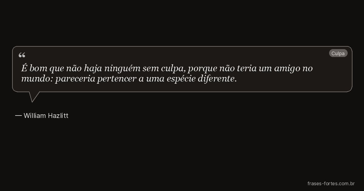 Frase de William Hazlitt
