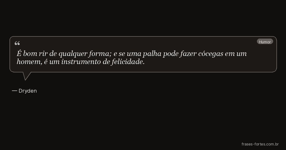 Frase de Dryden